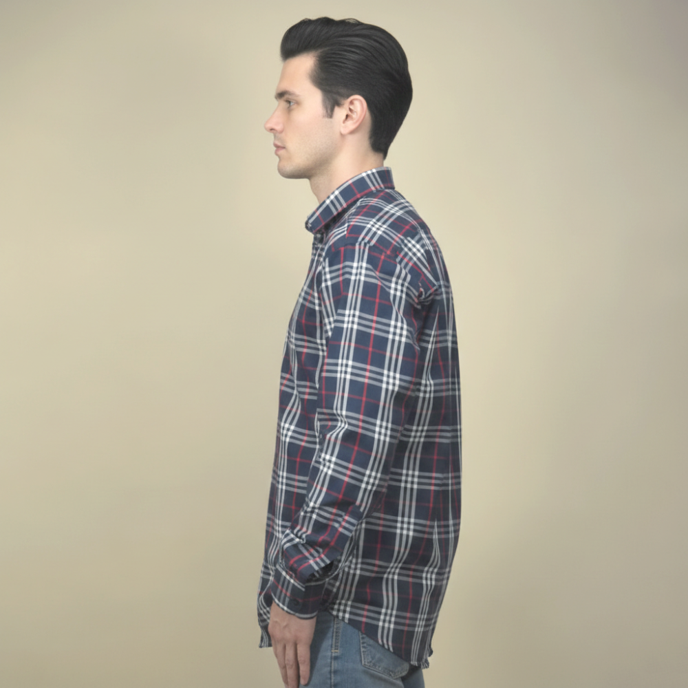 Burberry Blue Premium Quality Shirt-2