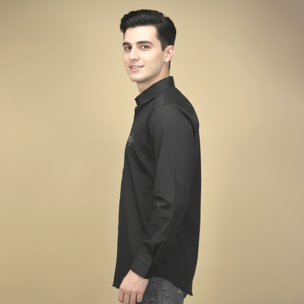 Balmain logo Print Black Premium Quality Shirt-2
