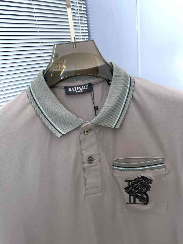 Balmain Grey Premium Quality T-shirt-thumb-3
