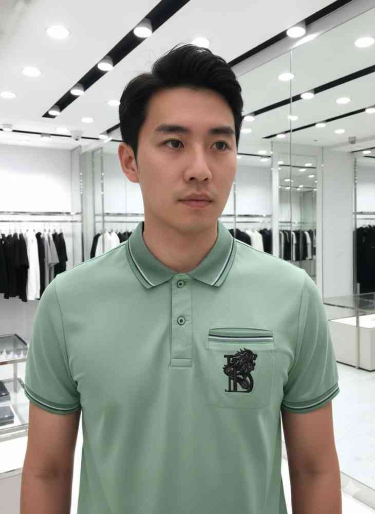 Balmain Green Premium Quality T-shirt-thumb-1
