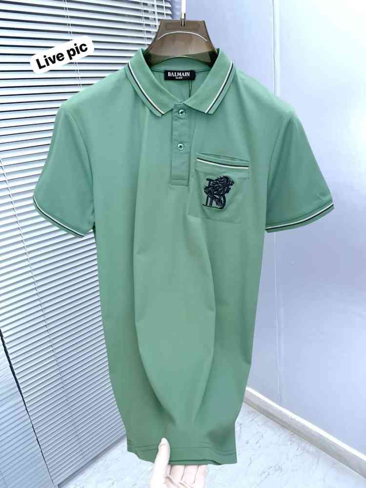 Balmain Green Premium Quality T-shirt-thumb-2
