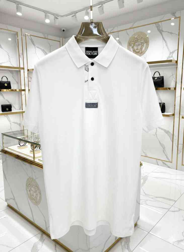 Versace White Premium Quality Polo T-shirt-thumb-1