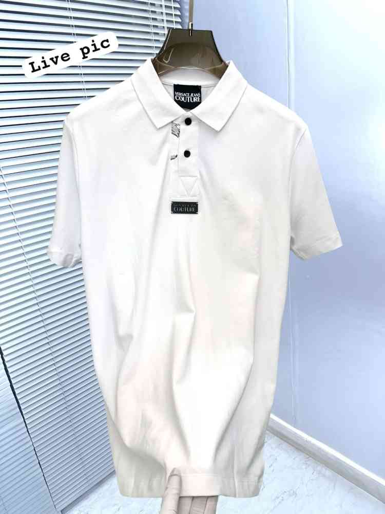 Versace White Premium Quality Polo T-shirt-thumb-3