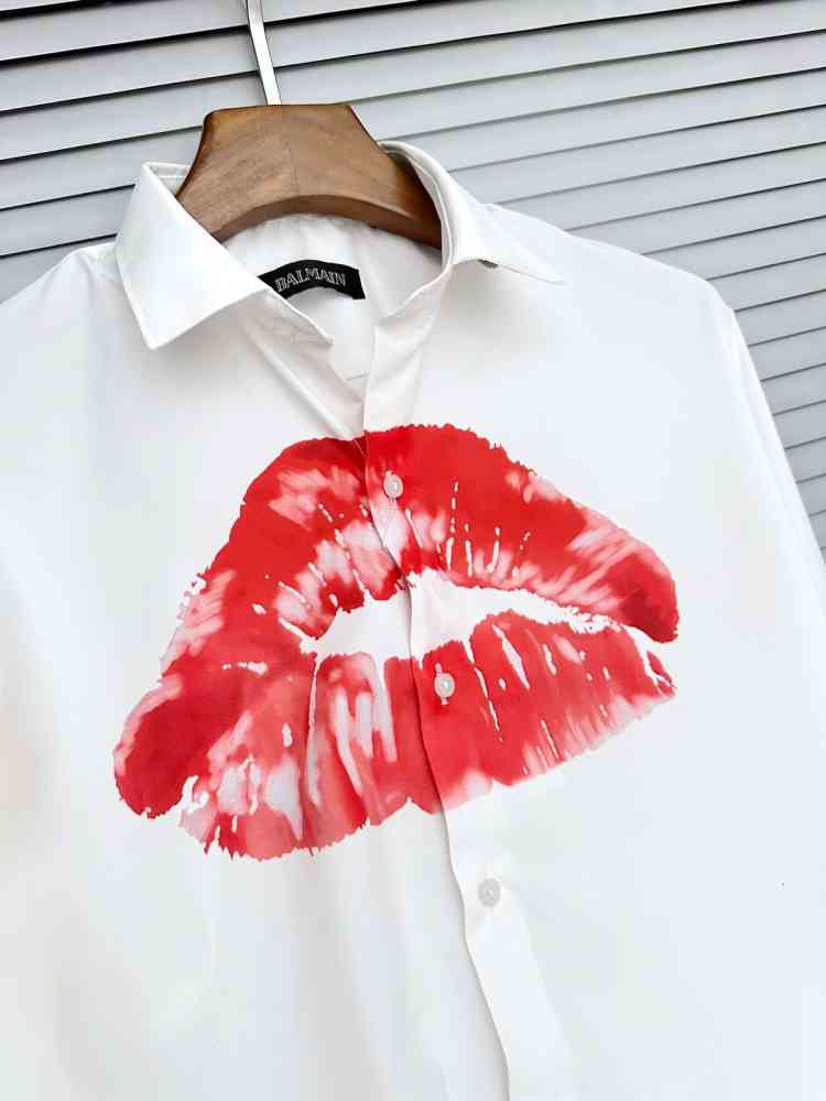 Balmain Embroidered White Premium Cotton Shirt-2