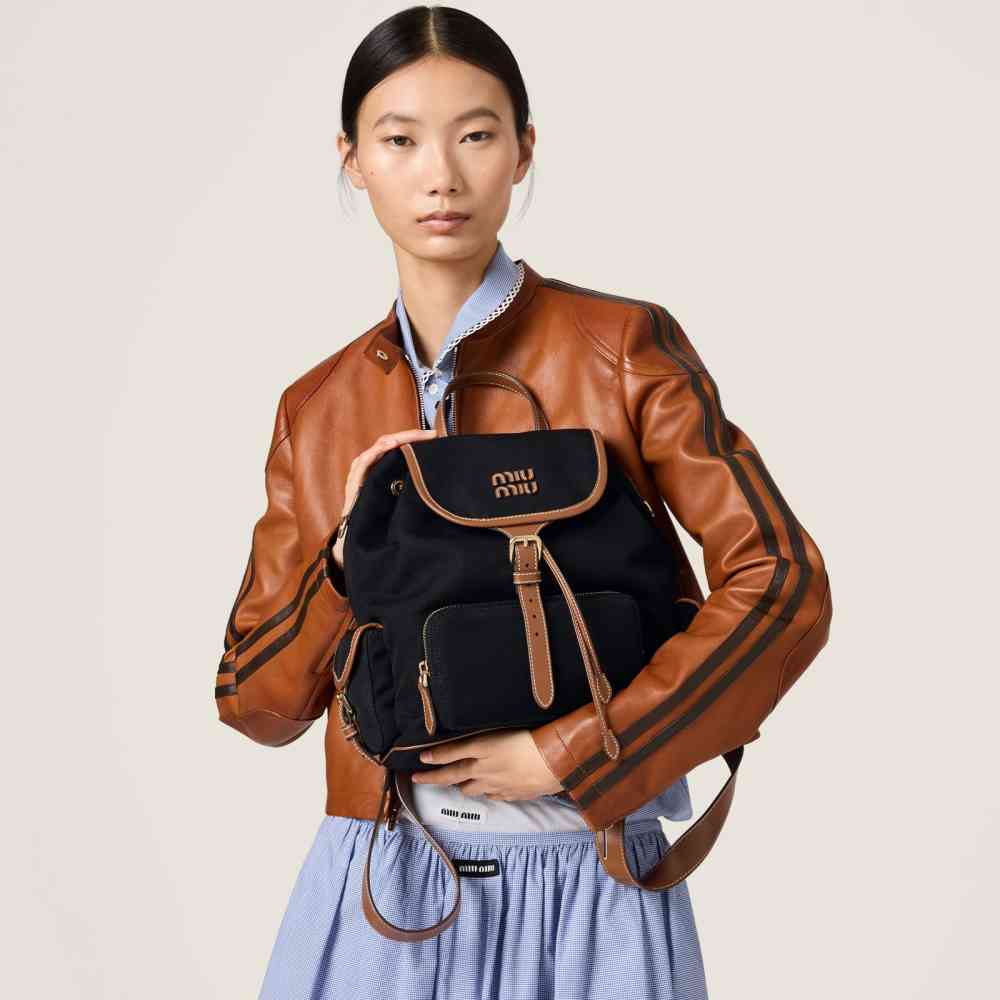 Miu Miu Small Black backpack-2