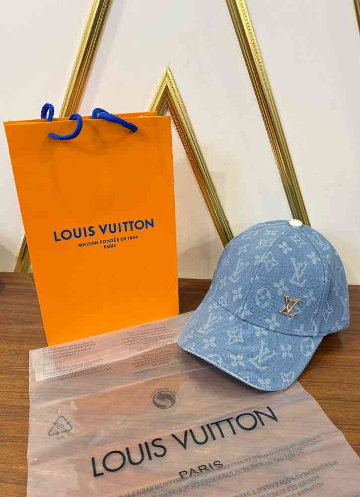 Blue Louis Vuitton Black Premium Quality Cap
