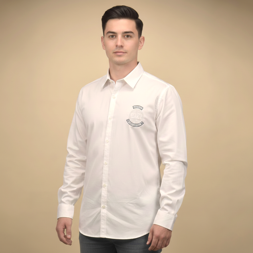 White Armani Exchange Black Premium Quality Shirt