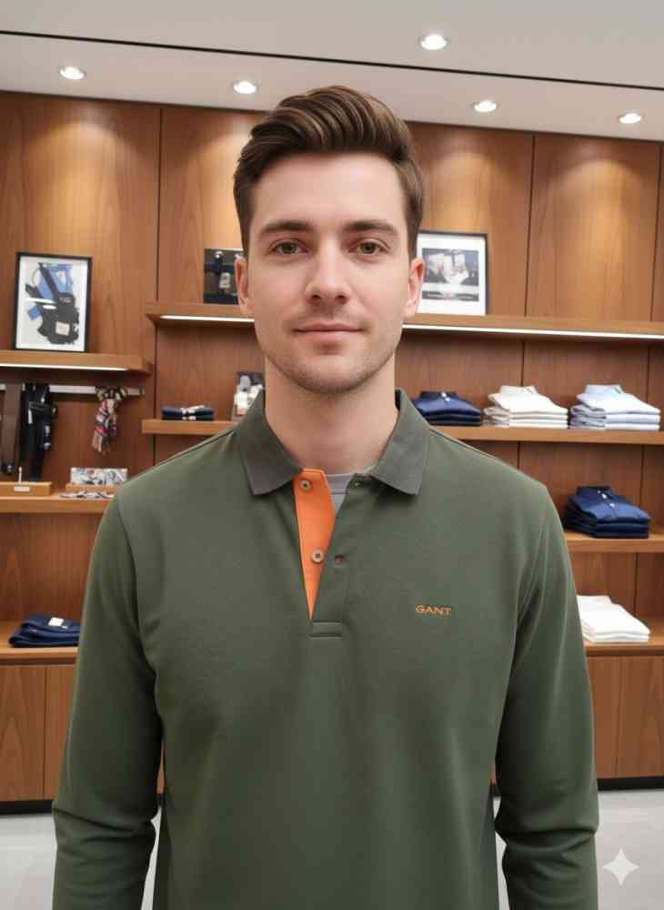 Green Gant Blue Premium Quality T-shirt