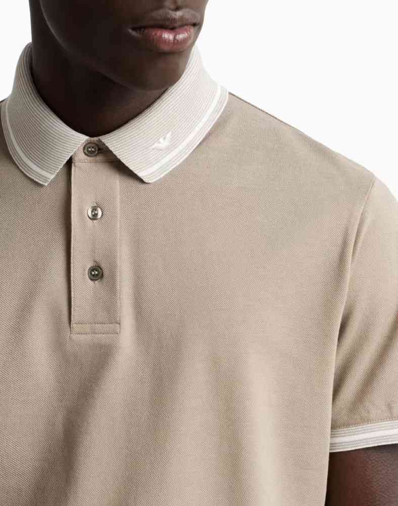 Emporio Armani Brown Premium Quality Polo T-shirt-1