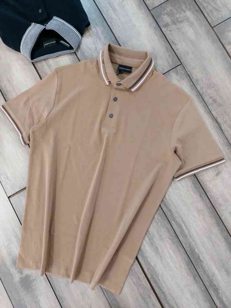 Emporio Armani Brown Premium Quality Polo T-shirt-2