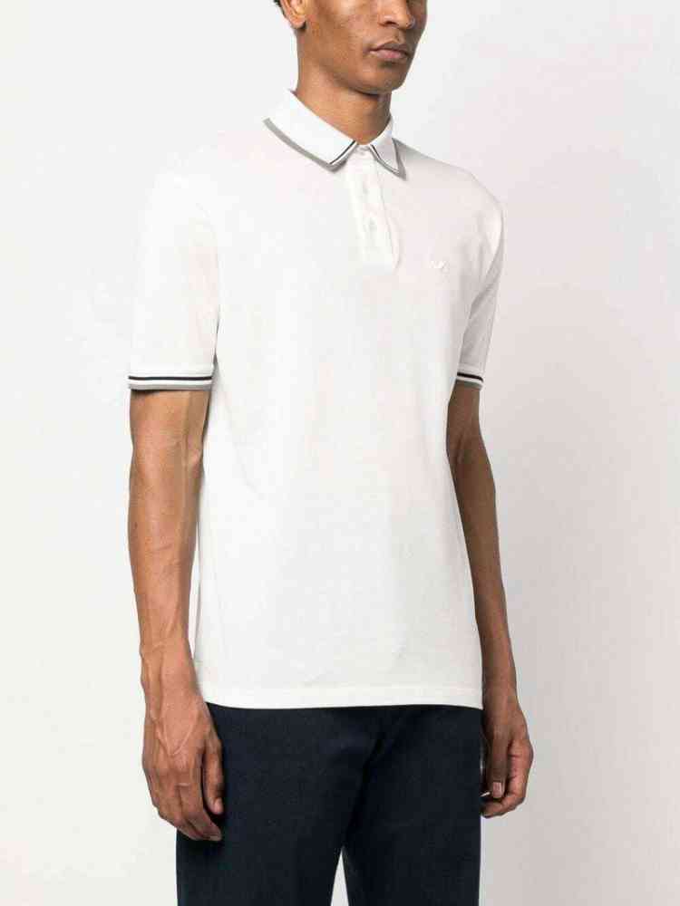 White Emporio Armani Brown Premium Quality Polo T-shirt