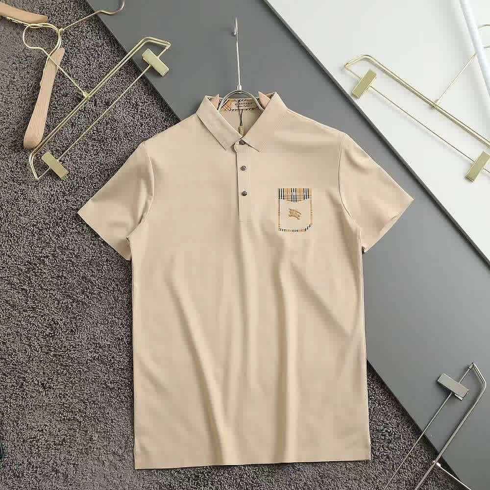 Burberry Brown Premium Exclusive Polo T-shirt-thumb-1