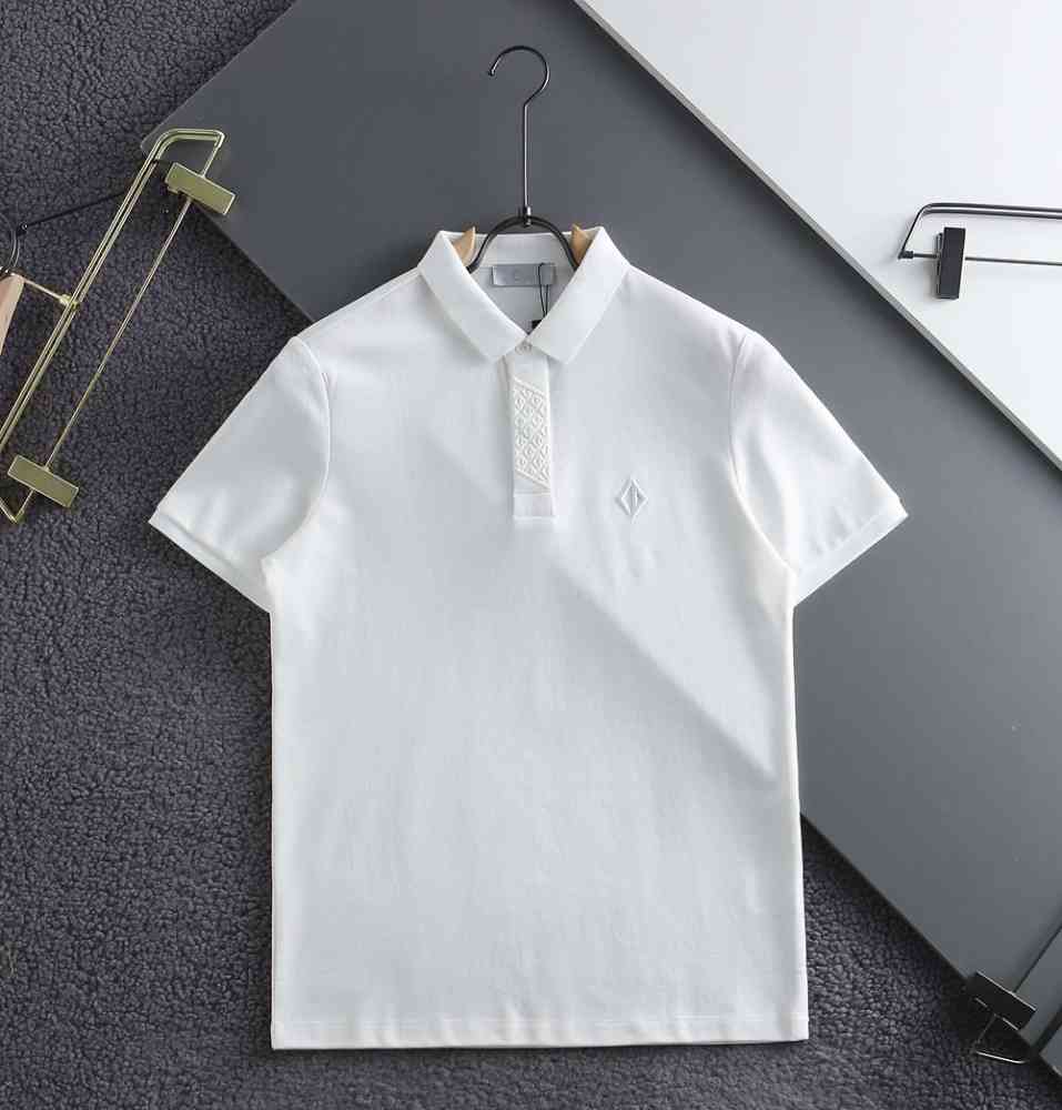 White Dior Black Premium Quality Polo T-Shirt