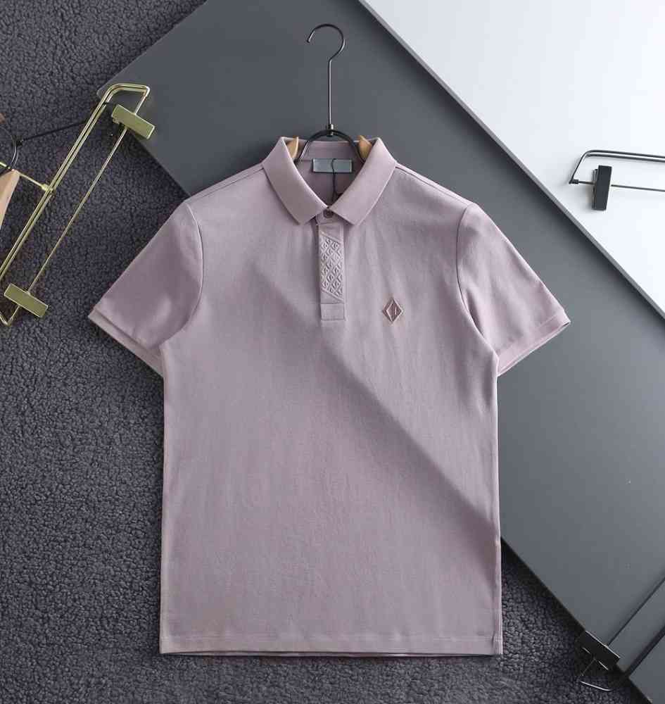 Pink Dior Black Premium Quality Polo T-Shirt