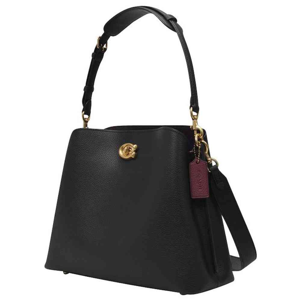 Coach Willow Bucket Laurel Black Bucket Shoulder Bag-thumb-6