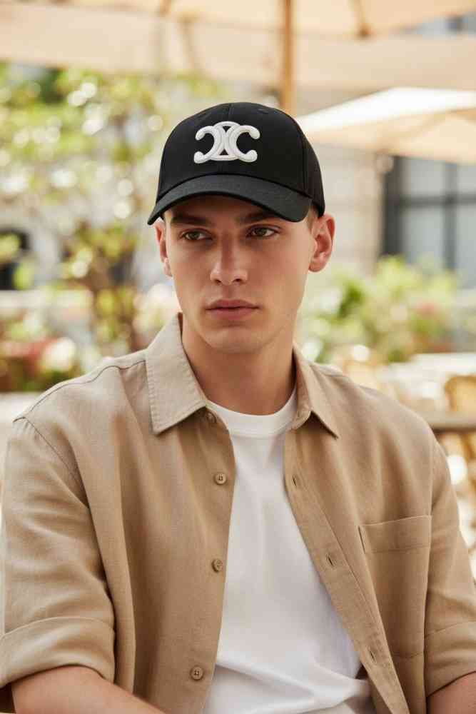Black Celine Monogram Brown Premium Edition Caps