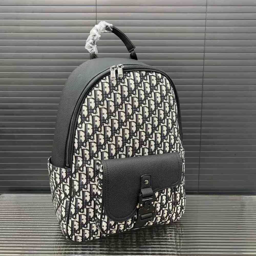 Dior Saddle Bag Black Premium Quality Backpack-thumb-1