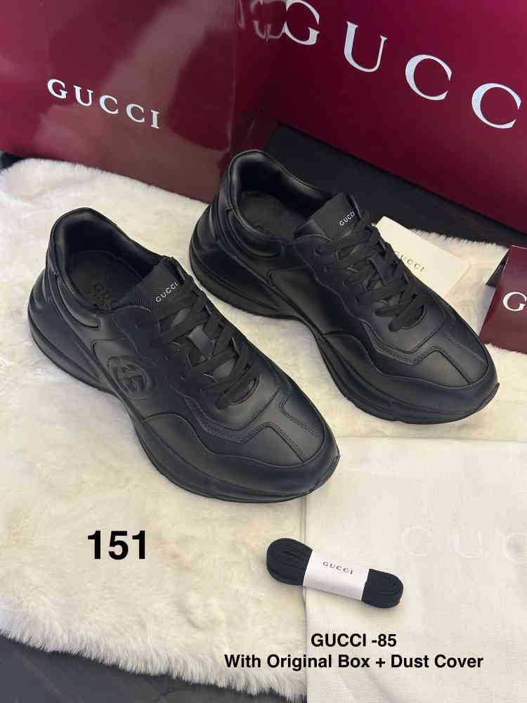 Gucci Black Premium Low Top Sneaker-thumb-2