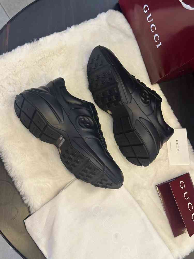 Gucci Black Premium Low Top Sneaker-thumb-0