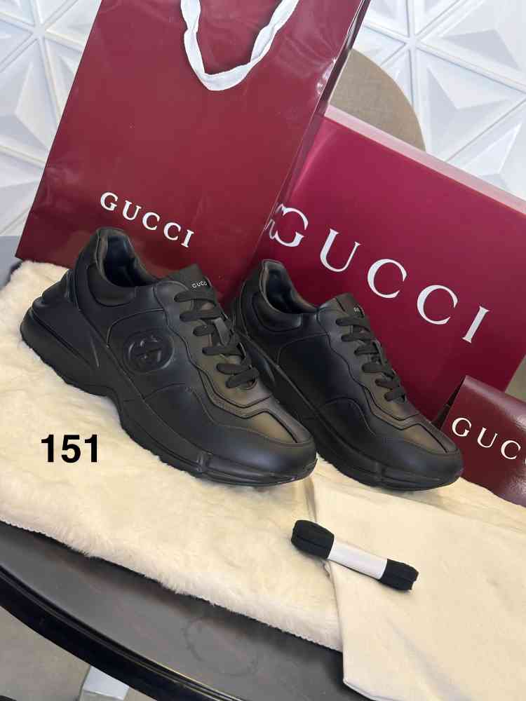 Gucci Black Premium Low Top Sneaker-thumb-1
