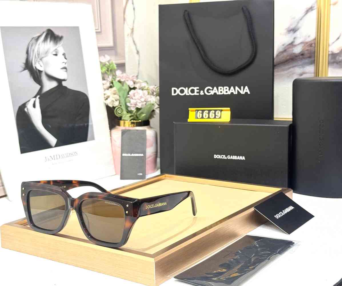 Brown Dolce & Gabbana White Premium Sunglasses