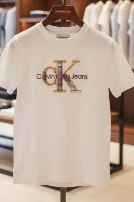 Calvin Klein Print White Kids T-shirt-thumb-2