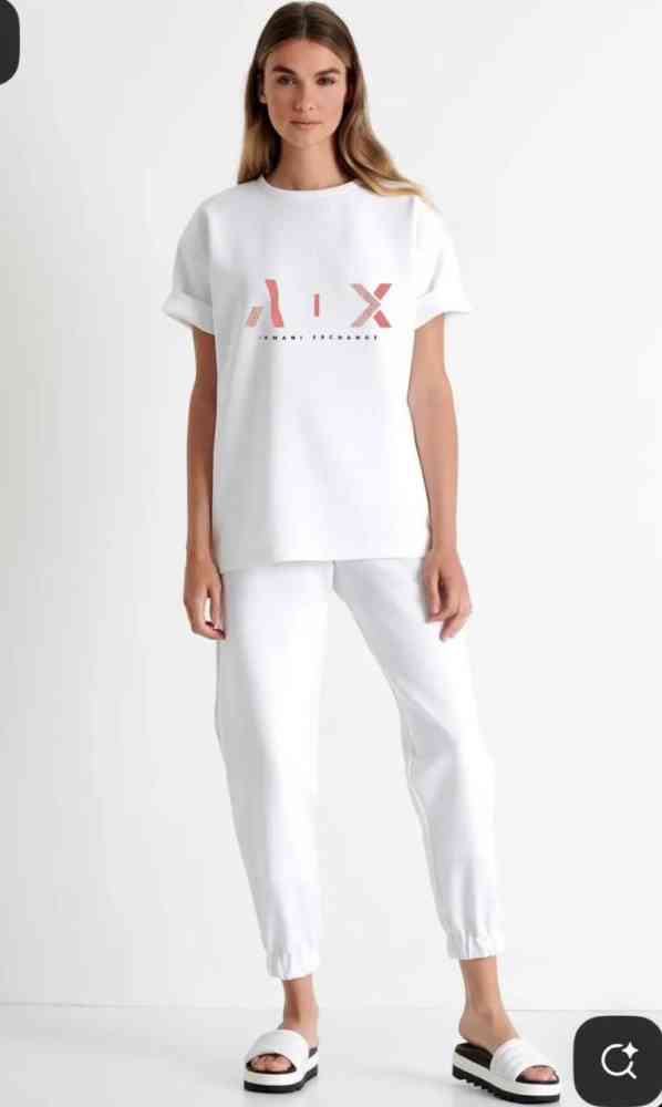 White Armani Exchange Black Premium Quality Co-ord Set