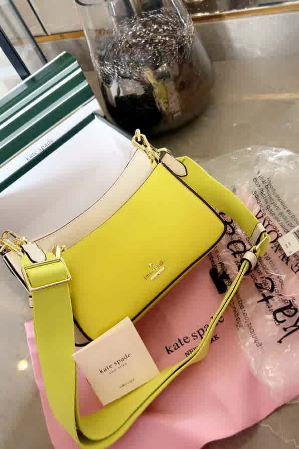 Yellow Kate Spade Black Duet Pochette Crossbody Bag