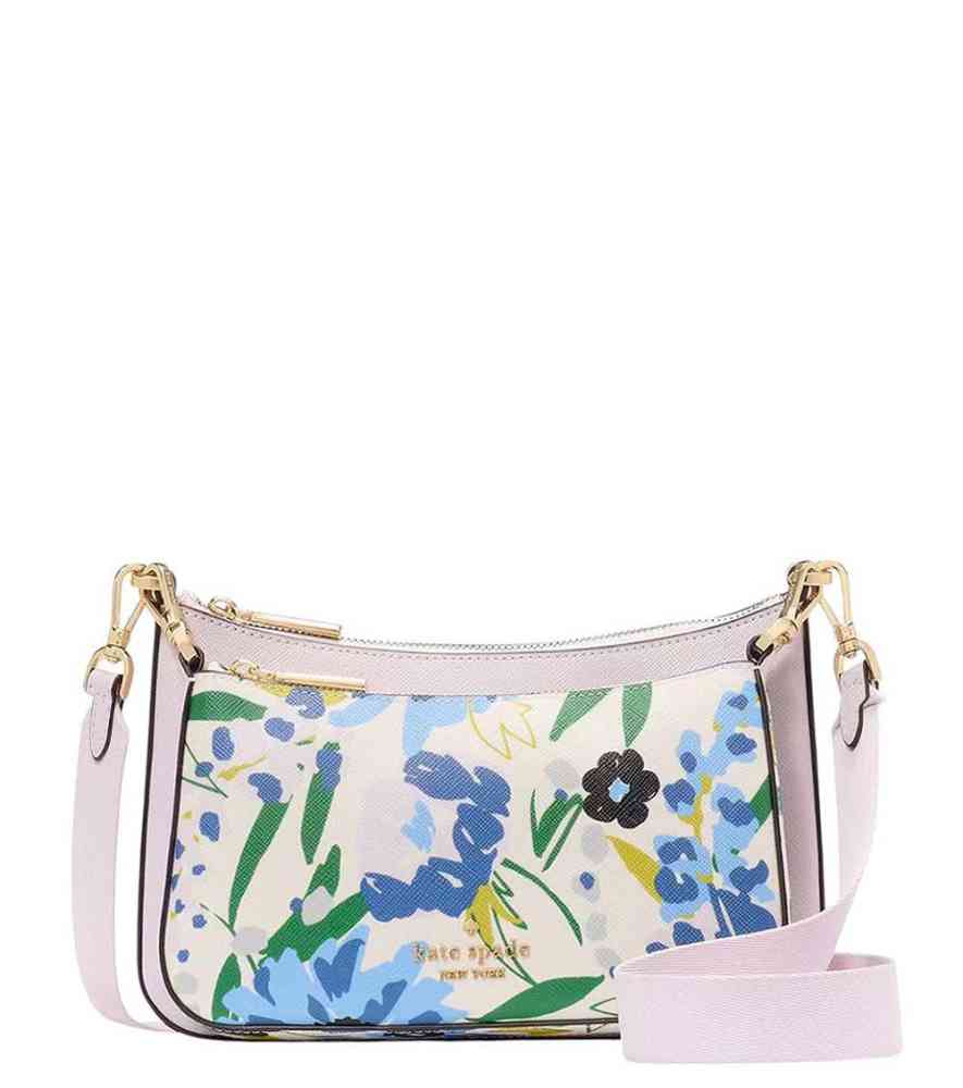 White Kate Spade Black Duet Pochette Crossbody Bag