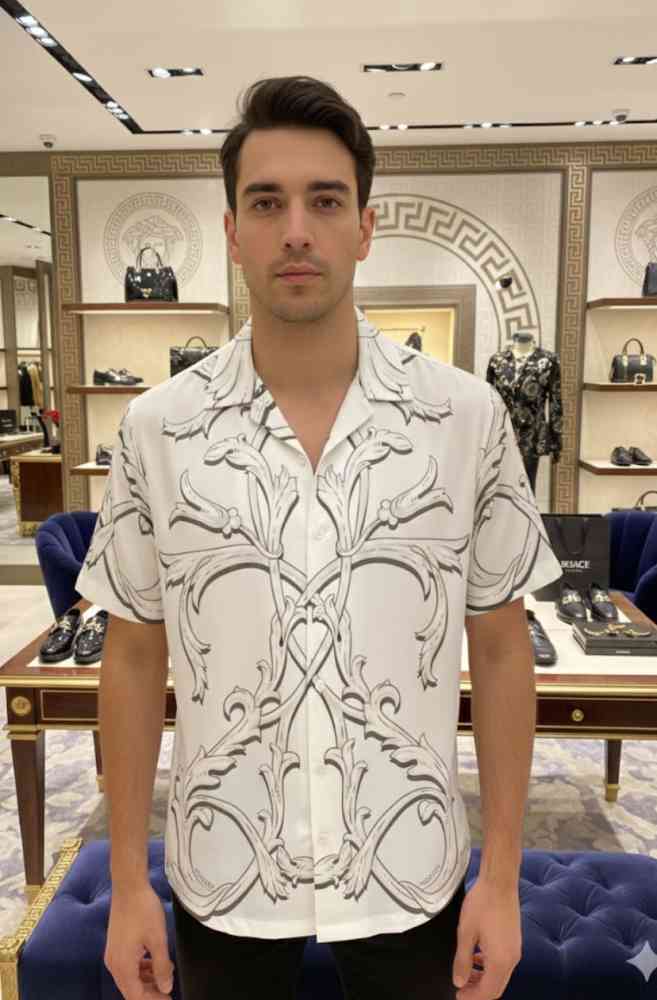 White Versace Black & White Premium Shirt