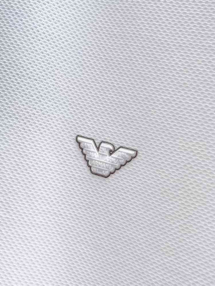 Emporio Armani White Cotton T-Shirt-thumb-2