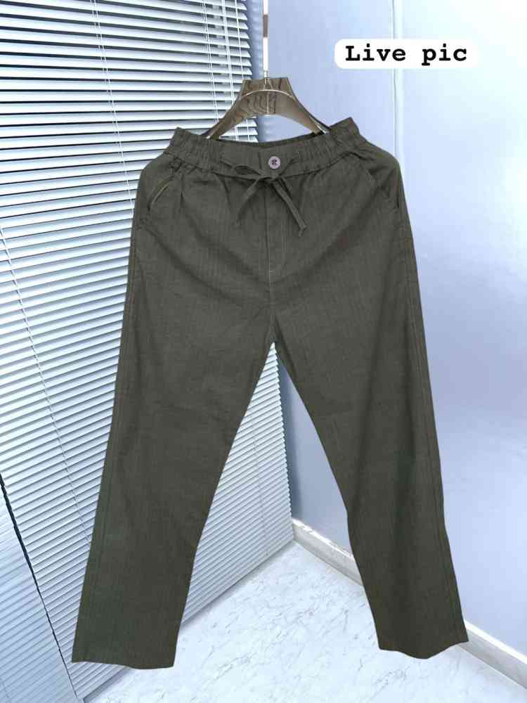 Zara Green Premium Linen Heavy Quality Lower-thumb-4