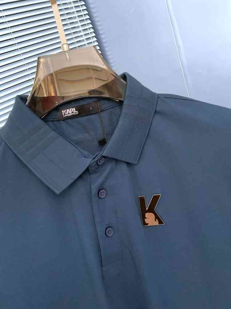 Karl Lagerfeld Blue Premium Quality T-shirt-thumb-3