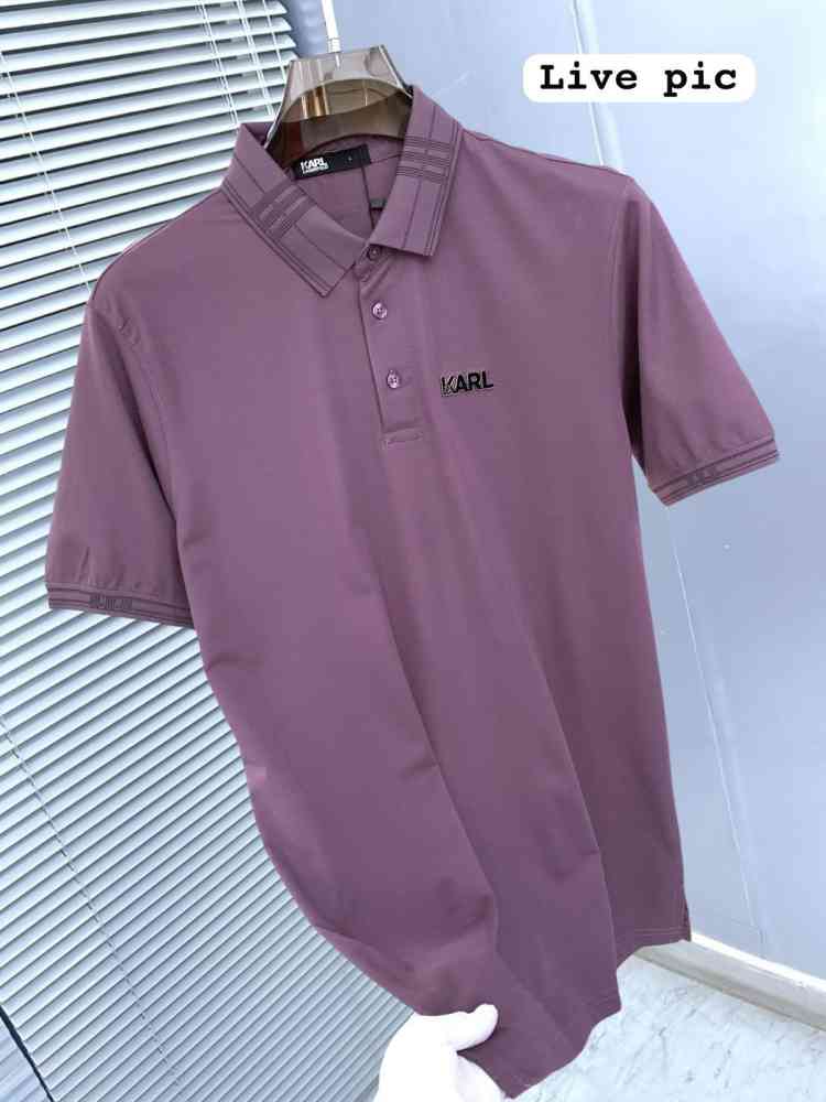 Karl Lagerfeld Pink Premium Quality T-shirt-2