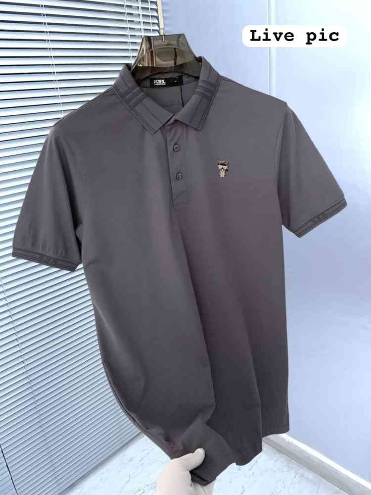Karl Lagerfeld Grey Premium Quality T-shirt-2