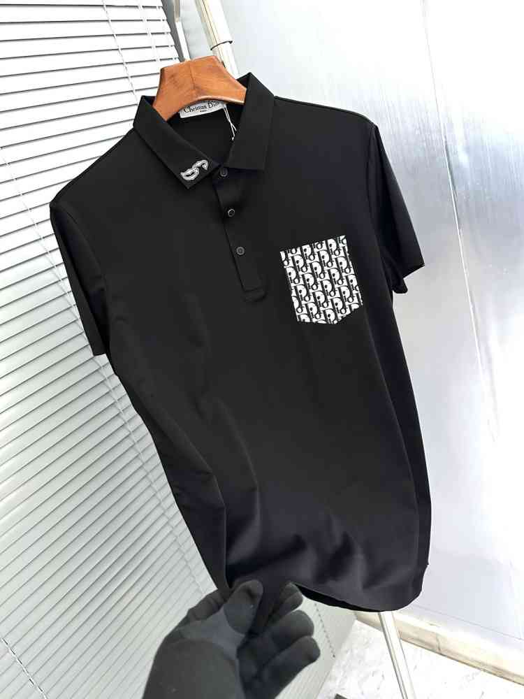 Dior Black Premium Quality Polo T-Shirt-thumb-2
