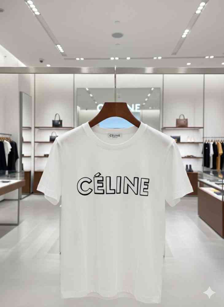 Celine White Premium Quality Women T-shirt-thumb-1