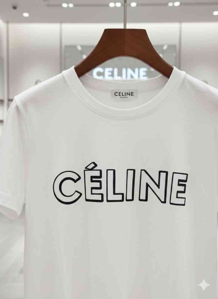 Celine White Premium Quality Women T-shirt-thumb-2