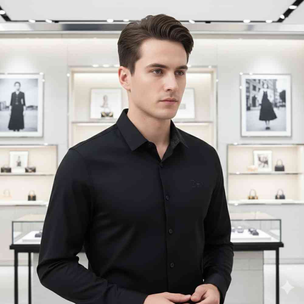 Dior Black Premium Quality Shirt-3