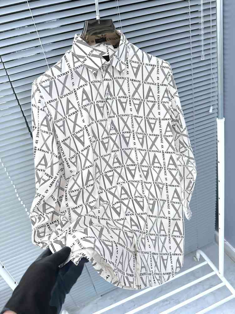 Armani Exchange White Premium Quality Cotton Shirt-1