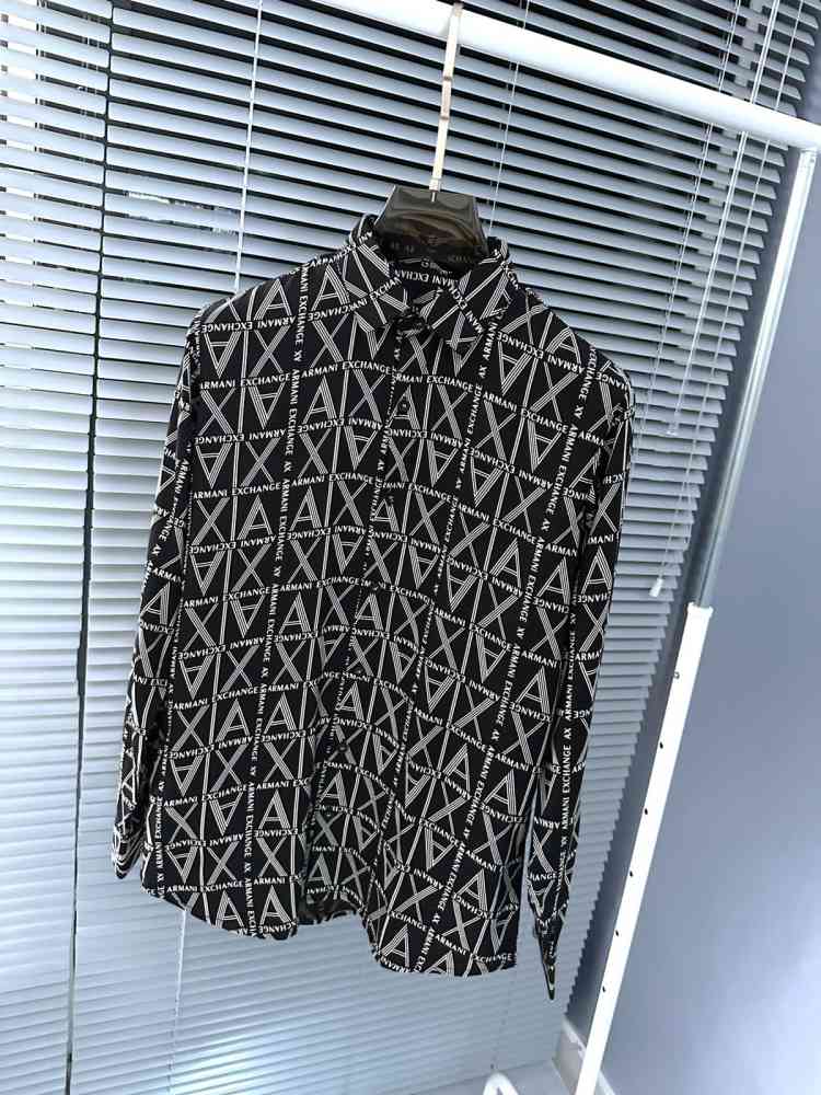 Armani Exchange Black Premium Quality Cotton Shirt-1