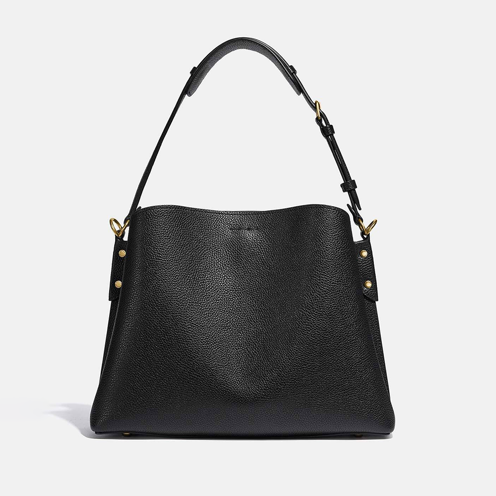 Coach Willow Bucket Laurel Black Bucket Shoulder Bag-thumb-4