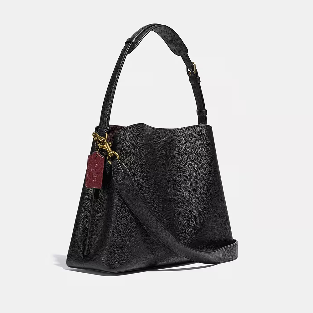 Coach Willow Bucket Laurel Black Bucket Shoulder Bag-thumb-1