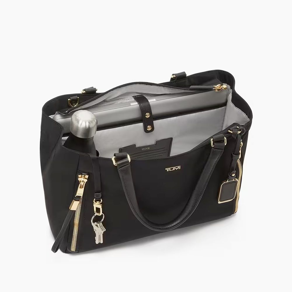 Tumi Voyageur Black Valetta Medium Tote Bag-1