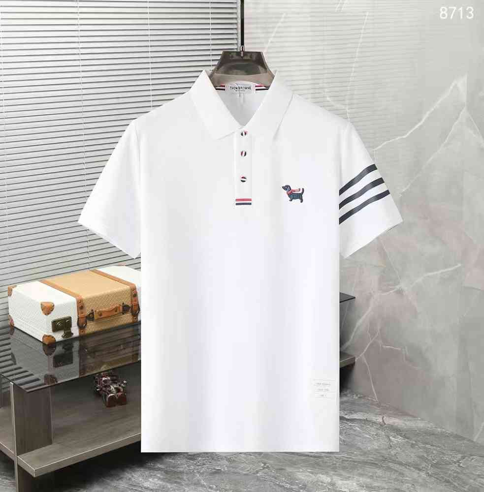 White Thom Browne Black Premium Quality T-shirt