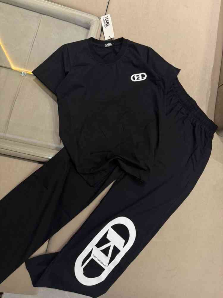 Karl Lagerfeld Black Premium Co-ord Set-1