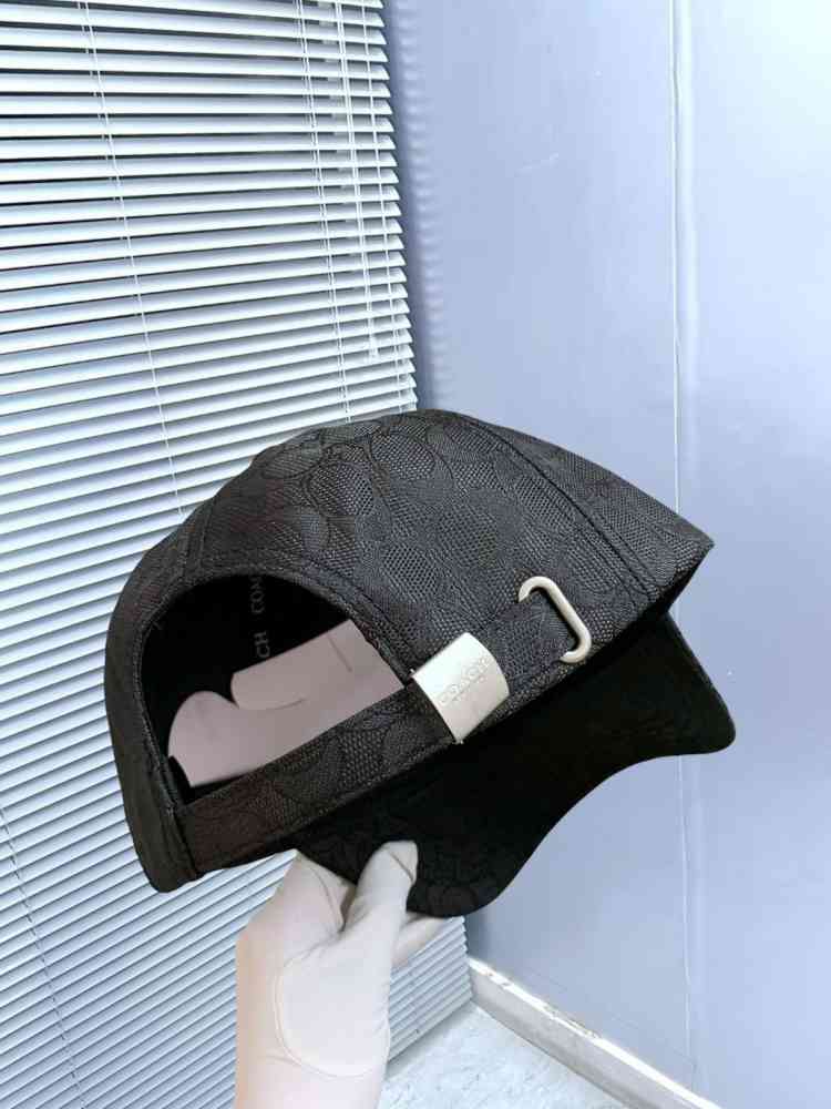 Coach Monogram Black Premium Edition Cashmere Caps-thumb-3