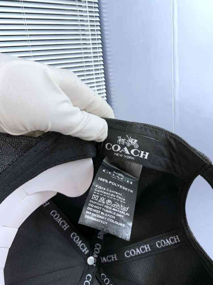Coach Monogram Black Premium Edition Cashmere Caps-thumb-4