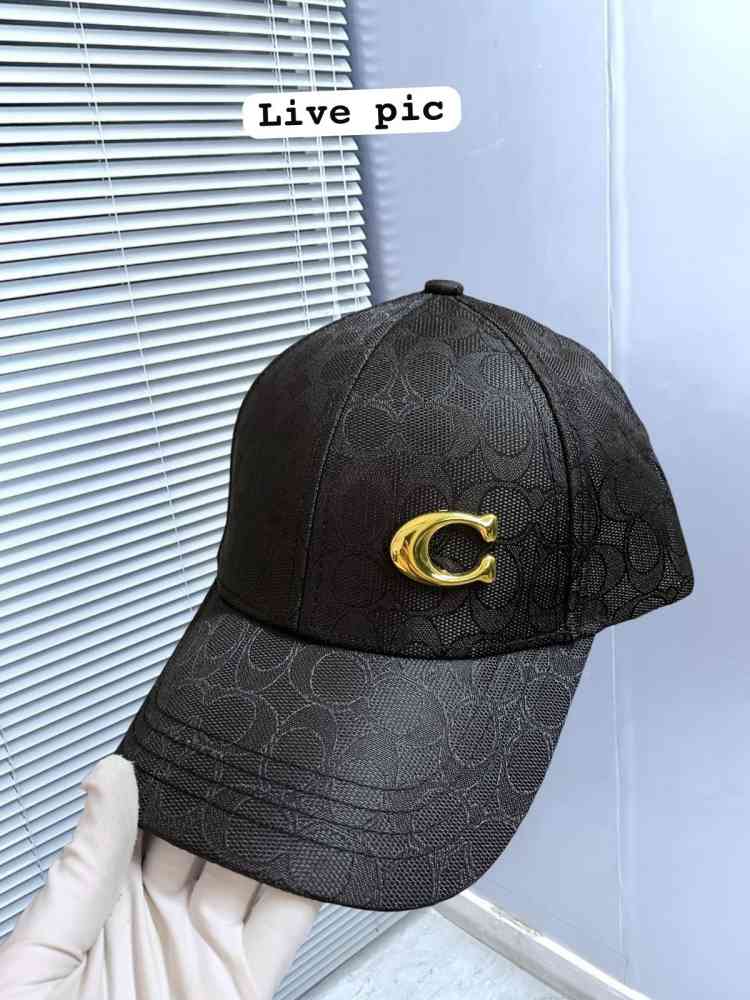 Coach Monogram Black Premium Edition Cashmere Caps-thumb-6