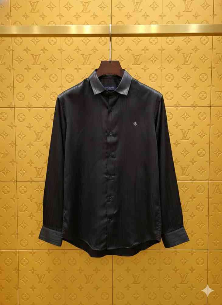 Louis Vuitton Monogram Black Premium Cotton Shirt-1